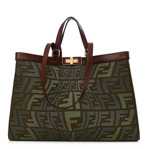 FENDI X SARAH COLEMAN Canvas FF Fish Eye Embroidered 